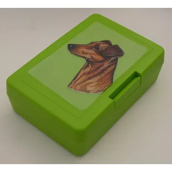 Dóza na potraviny Německý pinč - plastový box (objem 0,9 l / 1,2 l)