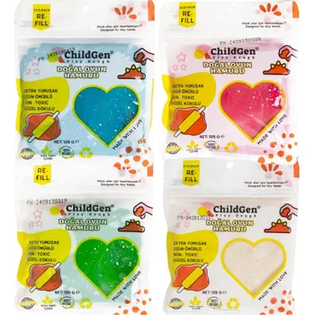 Modelovací hmota ChildGen - Přírodní modelína eko-pack 4 ks