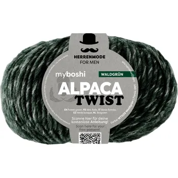 Příze Příze myboshi Alpaca Twist Lesní zelená