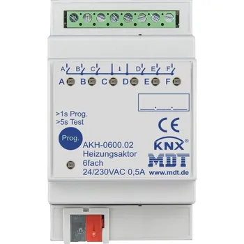 vypínač Spínač MDT Technologies Topný aktor 6násobný, 3M , 24–230VAC
