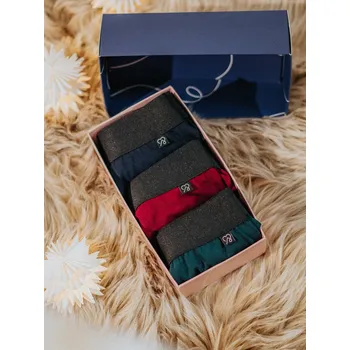 Boxerky Trio boxerky - vínová/lahvová/navy Velikost: M