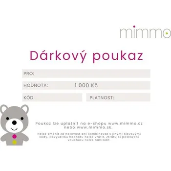Dárkový potravinový koš Dárkový poukaz mimmo 1000 Kč