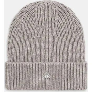 Čepice Čepice s příměsí vlny United Colors of Benetton 12PAUA00X šedá 09X, vel. L