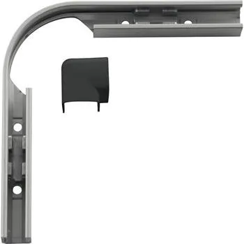 Okno HAUTAU FL 190 rohová spojka ohebná, 60-135°, ocel pozink/krytka černá