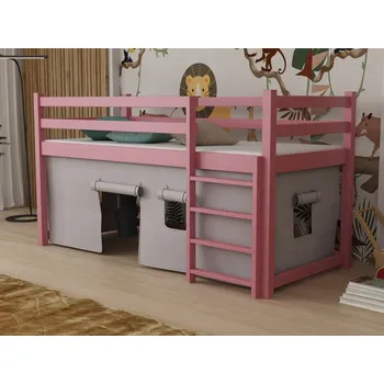 Dětská postel Dětská zvýšená postel Portos Barva dřeva: Růžová, Rozměry: 80x180