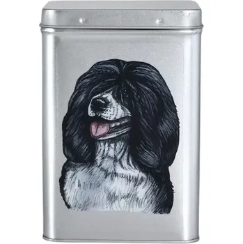 Dóza na potraviny Plechová dóza - portugalský vodní pes (objem 1,5 l)