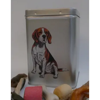 Chovatelství Bígl - plechová dóza s pamlsky pro psy (30 kusů pamlsků)