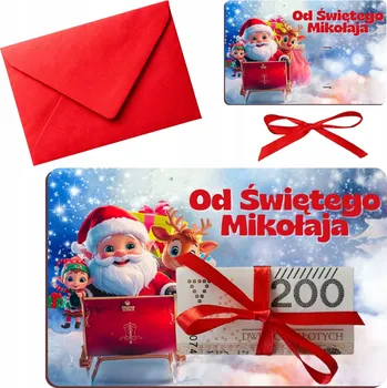 Obraz Dárkový poukaz od Mikuláše – peněžní voucher jako dárek