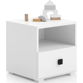 Noční stolek KOBI Noční stolek Emi 40,5x37x40 cm černý čtverec