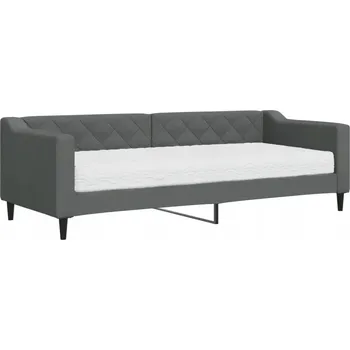 Pohovka Rozkládací pohovka 2v1, tmavě šedá, 223x90x67 cm