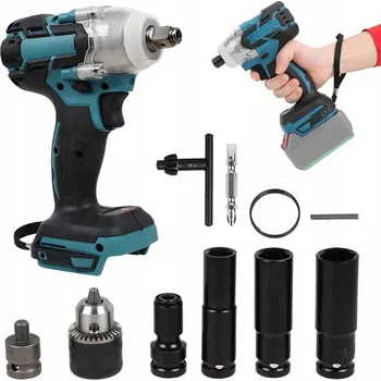 AKUMULÁTOROVÝ RÁZOVÝ UTAHOVÁK 18V 1/2" SADA S NÁSTRČNÝMI HLAVICEMI