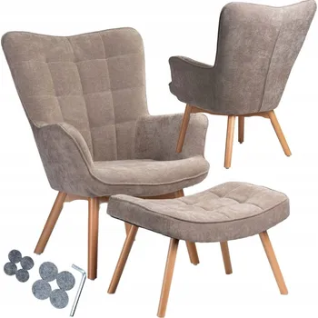 Křeslo Křeslo ušák HowHomely béžové