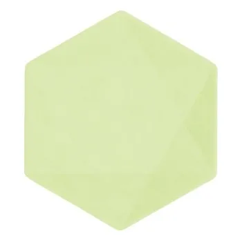 Talíř Talíře ŠESTIHRAN, šestihranné z cukrové třtiny 15,5 x 13,6 cm, fialové 6 Ks.