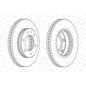 Brzdový kotouč Brzdový kotouč FERODO DDF2462C-1