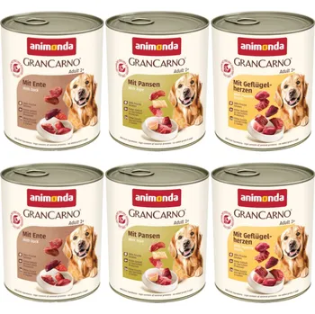 Volný čas 12x800g Animonda GranCarno Original - míchané balení - exkluzivní edice (3 druhy)