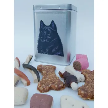 Chovatelství Šiperka - plechová dóza s pamlsky pro psy - KERÁSEK