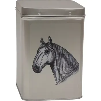 Dóza na potraviny Plechová dóza - Starokladrubský kůň - 2.jakost (objem 1,5 l)