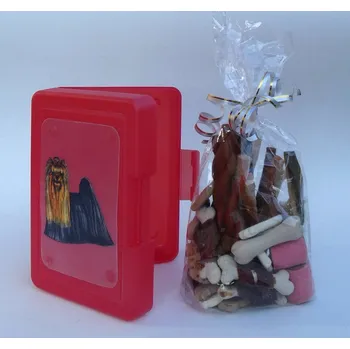 Chovatelství Jorkšírský teriér - svačinový box s pamlsky pro psy (20 ks pamlsků)