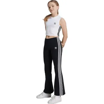 Chlapecké kalhoty Dětské tepláky adidas Originals FLAI LEGGINGS černá barva, s aplikací, IY9785 99X, vel. 170