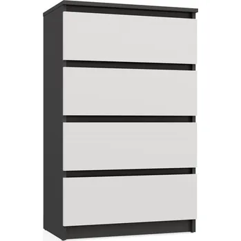 Komoda Komoda Malwa M4 70 cm antracit/bílá