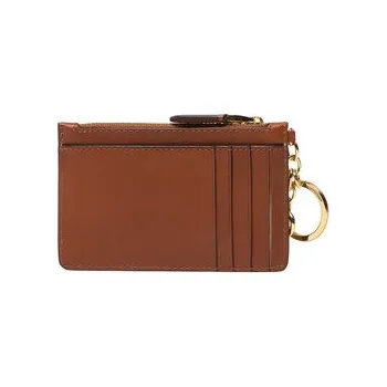 Pouzdro na kreditní karty Lauren Ralph Lauren Zip Card Cas 432876731001 Hnědá OS