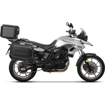 Zavazadlo na motocykl Kompletní sada sedlových brašen shad terra tr40 a černého hliníkového 48l topcase, včetně montážní sady shad bmw f 650 gs/ f 700 gs/ f 800 gs