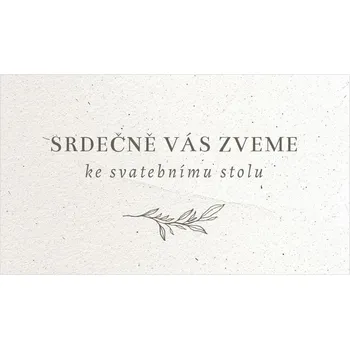 Svatební dekorace Pozvánka ke stolu 345