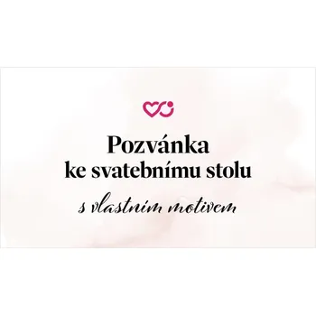 Svatební dekorace Pozvánka ke stolu s vlastním motivem 1