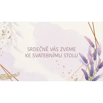 Svatební dekorace Pozvánka ke stolu 262