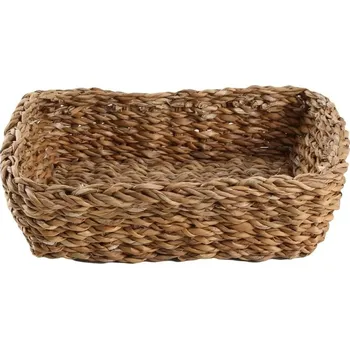 Úložný box Toro Úložný košík z mořské trávy, 29 x 23 x 8 cm, přírodní