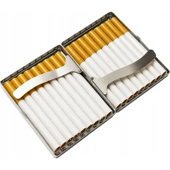 POUZDRO NA CIGARETY KOVOVÁ 20 CIGARET PLECHOVÁ CIGARETA POUZDRO NA DÝMKY NÁDOBA