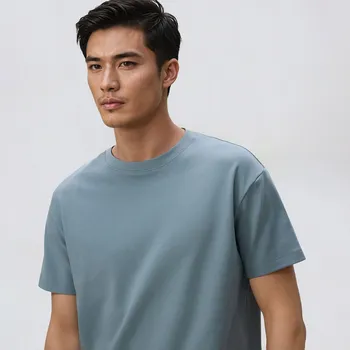 Reserved - Bavlněné boxy tričko - světle šedá - WD020-09X - WD020-09X-S