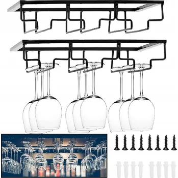 Obraz 2 STOJAK NA KIELISZKI DO WINA POD SKŘÍŇKU, ZÁVĚS PRO ULOŽENÍ SKLENIC