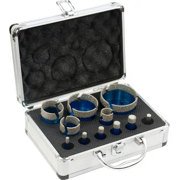 Řezný kotouč PROFI-DIAL diamantové vrtáky korunkové - sada průměry 6, 8, 10, 12, 14, 22, 35, 40, 55, 68 mm + adaptér