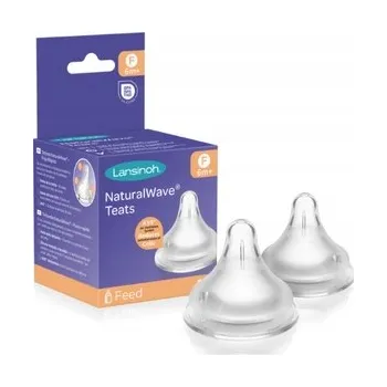 Silikonové savičky pro kojení Lansinoh Natural Wave 6 m+ 2 ks