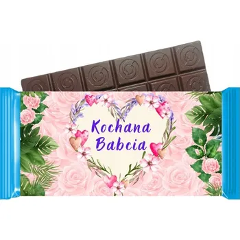 Čokoláda Mléčná čokoláda s věnováním pro ženu, Dárek ke Dni babiček
