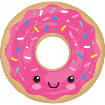 Balónek Fóliový balónek Amscan Kobliha / Donut 43 cm růžový