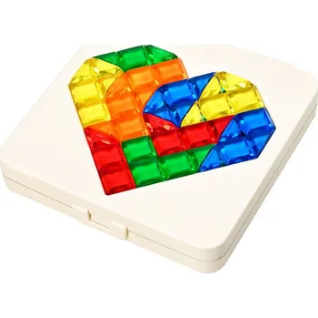 Cestovní hra Wiky Tangram hlavolam srdce 12 cm