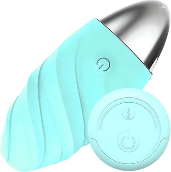 Vibrátor Sensual M77 Masážní vibrátor 10 programů, světle modrý