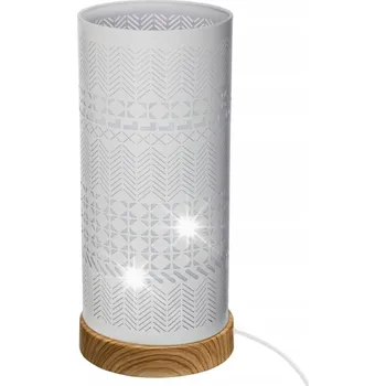 Lampička Dotyková lampička Lamby s geometrickým motivem, bílá