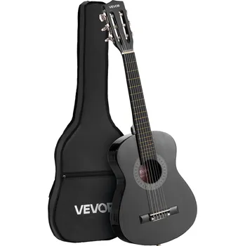 Klasická kytara Kytara Klasická 78 cm Retro Design pro začátečníky Dřevěná Černá