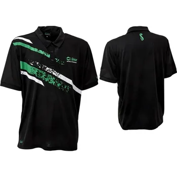 Rybářské oblečení Sensas Tričko Polo Stripes Black - XXL