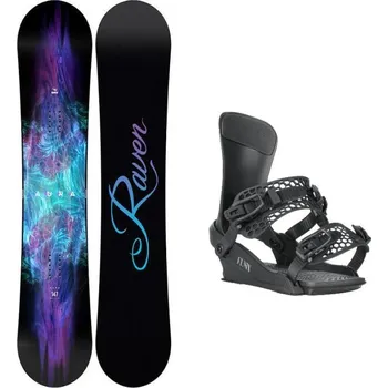 Snowboarding Raven Aura dámský snowboard + Gravity Fenix black snowboardové vázání 150 cm + M (EU 38-41) + DÁREK + Doprava ZDARMA