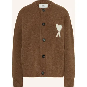 Dámský svetr Ami Paris Dámský Svetr S Alpakou, hnědá / krémová, 34