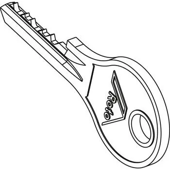 Klíč ROTO sada klíčů s kroužkem k otočnému zámku, šroubovací