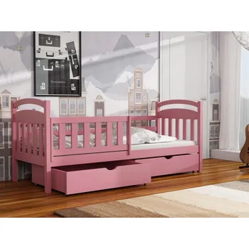 Dětská postel Dětská postel s úložným prostorem Kubuš 2 Barva dřeva: Růžová, Rozměry: 80x180