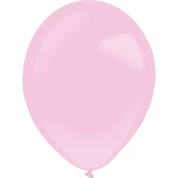 Balónek Latexové balónky Amscan Everts pastelově růžové Pretty Pink 35 cm 50 ks