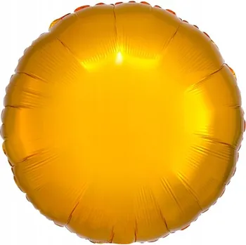 Balónek Fóliový balónek kulatý zlatý 43 cm