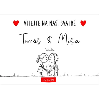 Svatební dekorace Vítací cedule 220