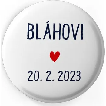 Svatební dekorace Svatební placka 220